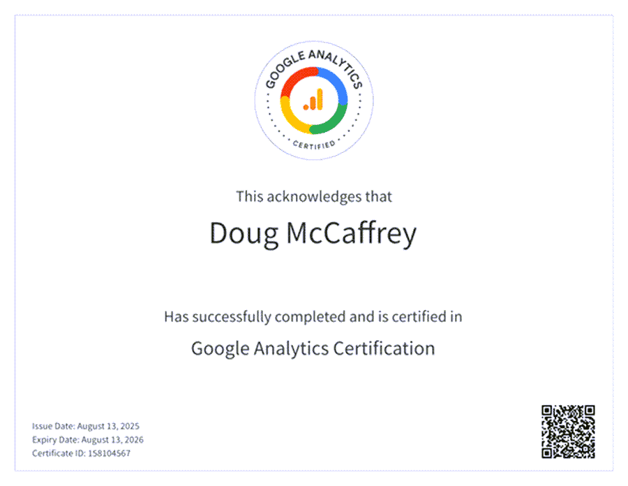 google-analytics-certified-expert Google Analytics certified expert